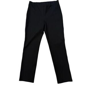 Quince Women’s Black Stretch Pull-On Pants Size L Regular Ponte Work Ankle